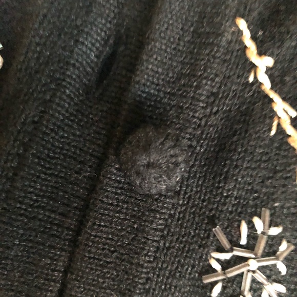 Vintage Holiday Button Up Sweater OHI Brand - Picture 4 of 6